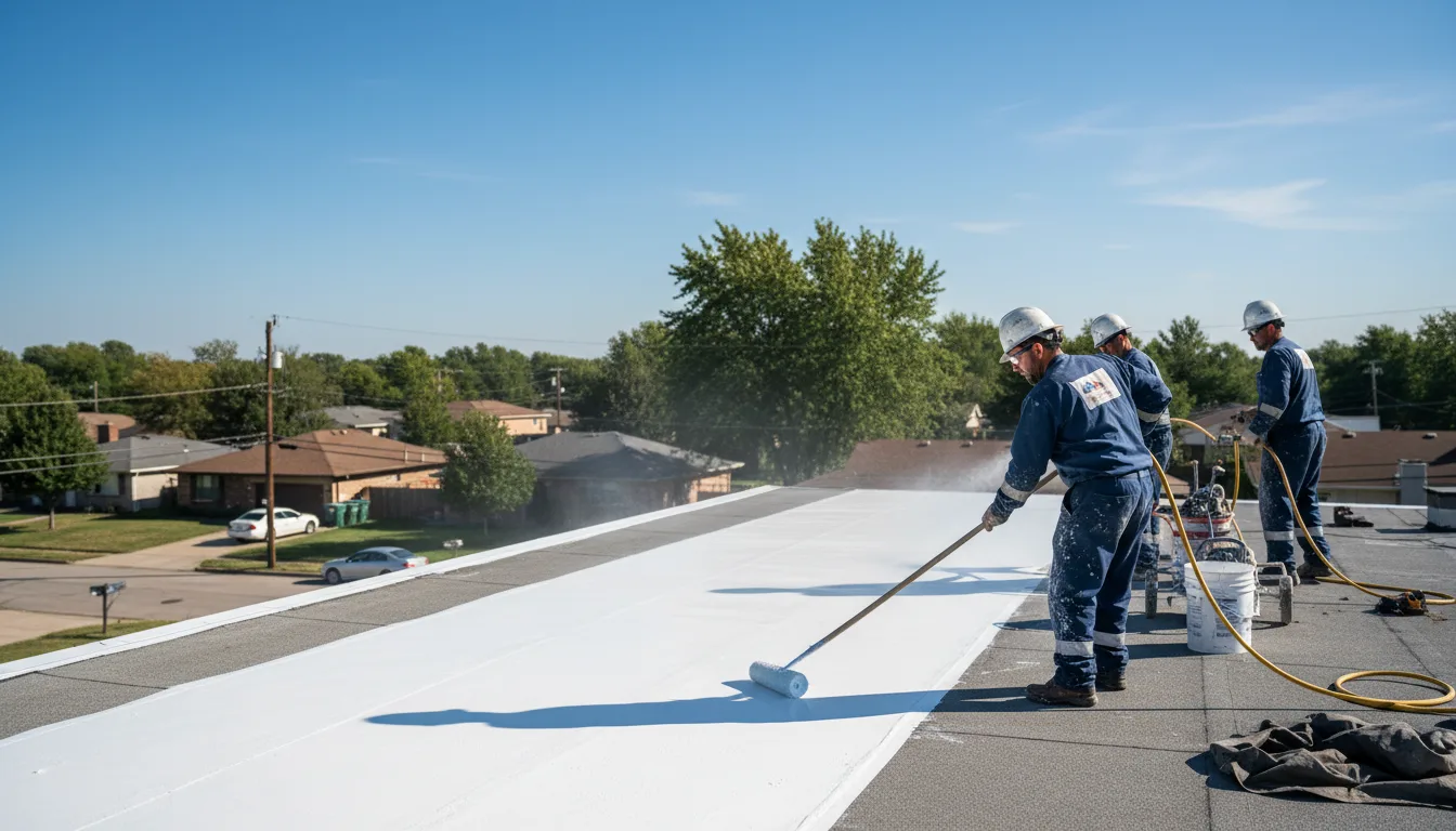 Commercial roof coating in Olivet, MI near me